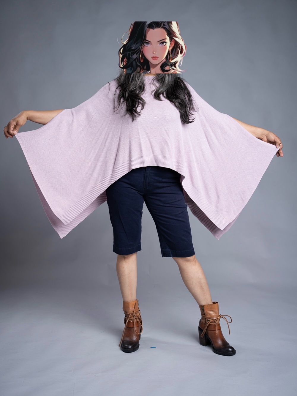 lululemon athletica Pastel Pink Draped Poncho Tunic